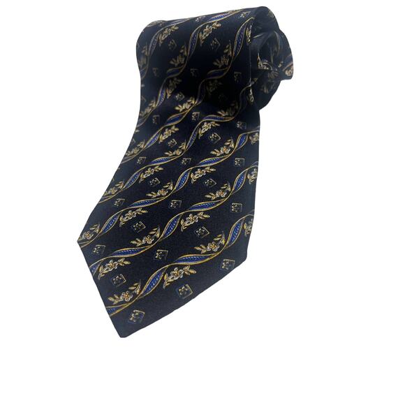 Valentino Cravatte Ribbon and Floral Silk Tie - Picture 1 of 4